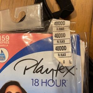 Playtex 18 hour Active breathable comfort inner cooling band sz 40DDD #4159‎